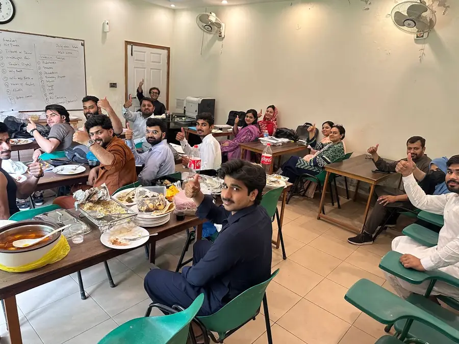 Students in a Pacans class