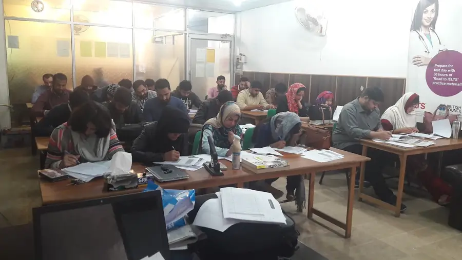 Students at their desks in a Pacans classroom