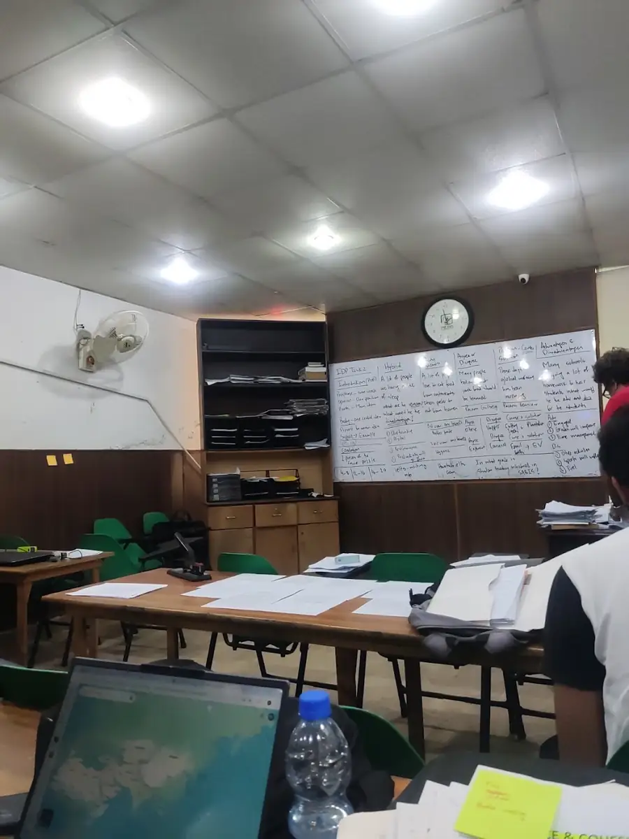 A Pacans classroom with a whiteboard